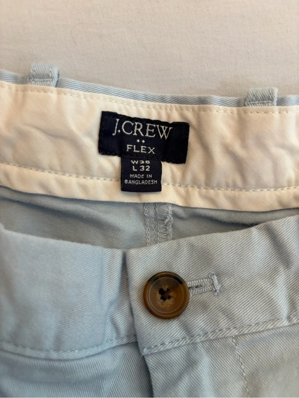 J.Crew Flex Straight Jeans – Men's Size 36x32 – Light Blue